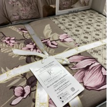 Луксозен спален комплект от памучен сатен, Евин - Норка