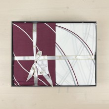 Луксозен спален комплект от памучен сатен, Меса - Роза