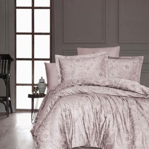 Луксозен спален комплект от памучен сатен, Ади - Прах