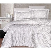 Луксозен спален комплект от памучен сатен, Ади - Шампанско