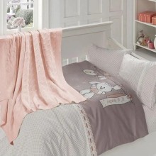 Бебешки спален комплект с одеяло от 100% бамбук, Мави - Бебе