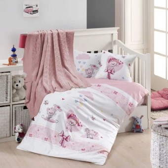 Бебешки спален комплект с одеяло от 100% бамбук - Коте