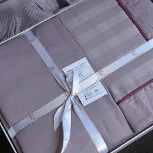 Луксозен спален комплект от делукс сатен, Новел - Лавандула