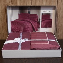 Луксозен спален комплект от делукс сатен, Новел - Роза