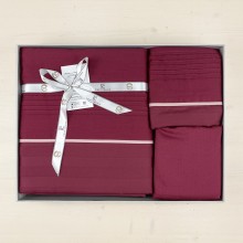 Луксозен спален комплект от делукс сатен, Маделин - Роза
