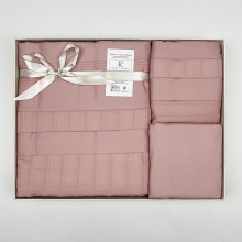 Луксозен спален комплект от делукс сатен, Тренди - Пудра