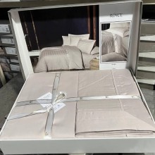 Луксозен спален комплект от делукс сатен, Ройс - Беж