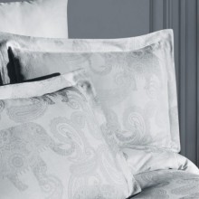 Луксозен спален комплект от жакард сатен, Доротеа - Силвър