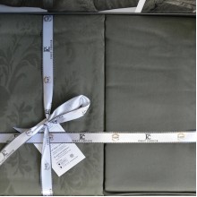 Луксозен спален комплект от жакард сатен, Рони - Платина