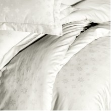 Луксозен спален комплект от жакард сатен, Белда - Крем