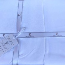 Луксозен спален комплект от жакард сатен, Мира - Бял