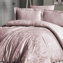 Луксозен спален комплект от жакард сатен, Хера - Прах