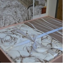Луксозен спален комплект от ранфорс с два плика, Розен - Минк