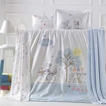 Бебешки спален комплект с одеяло от ранфорс - Рейнард