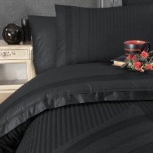 Луксозен спален комплект от делукс ранфорс, Гала - Черен