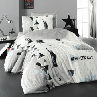 Луксозен спален комплект от ранфорс Малчо - Ню Йорк