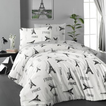 Луксозен спален комплект от ранфорс Малчо - Париж