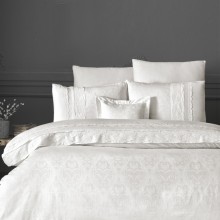 Луксозен спален комплект от ВИП памучен сатен, Априлски крем