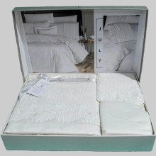 Луксозен спален комплект от ВИП памучен сатен, Юли