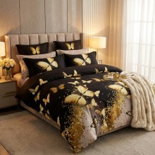 Спален комплект чаршафи от 6 части, Голд