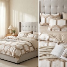 Спален комплект чаршафи от 6 части, Нуга