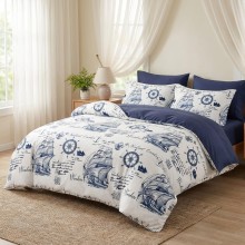 Спален комплект чаршафи от 6 части, Компас