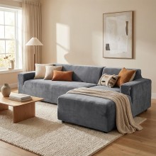 Калъф за ъглов диван Вера - Графит Калъф за ъглов диван Вера - Графит