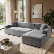 Калъф за ъглов диван Вера - Сив
