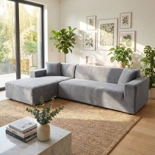 Калъф за ъглов диван Вера - Сив