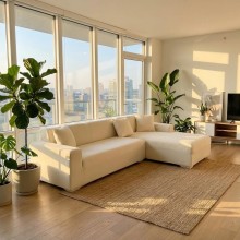 Калъф за ъглов диван Вера - Крем Калъф за ъглов диван Вера - Крем