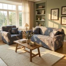 Комплект калъфи за диван и фотьойл Ориент - Сив