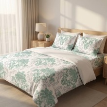 Спален комплект чаршафи с ластик от 3 части, Ориента Спален комплект чаршафи с ластик от 3 части, Ориента