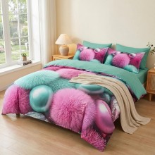 5D спален комплект чаршафи - Пухи, с ластик