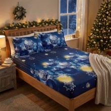 Спален комплект чаршафи с ластик от 3 части, Висулки