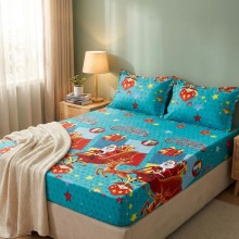 Спален комплект чаршафи с ластик от 3 части, Полет