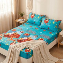 Спален комплект чаршафи с ластик от 3 части, Полет