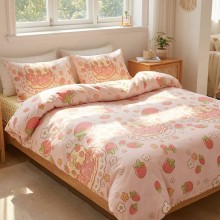 Спален комплект чаршафи с ластик от 4 части, Тиана