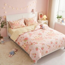 Спален комплект чаршафи с ластик от 4 части, Тиана