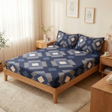 Спален комплект чаршафи с ластик от 3 части, Майнд