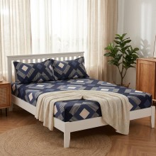 Спален комплект чаршафи с ластик от 3 части, Майнд