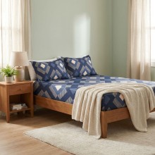 Спален комплект чаршафи с ластик от 3 части, Майнд