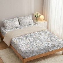 Спален комплект чаршафи с ластик от 3 части, Мираж