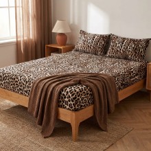 Спален комплект чаршафи с ластик от 3 части, Дюн