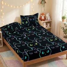 Спален комплект чаршафи с ластик от 3 части, Котерия