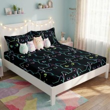 Спален комплект чаршафи с ластик от 3 части, Котерия