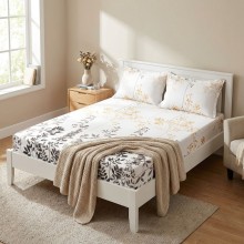 Спален комплект чаршафи с ластик от 3 части, Бизи