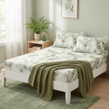 Спален комплект чаршафи с ластик от 3 части, Нана