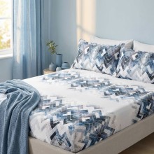 Спален комплект чаршафи с ластик от 3 части, Рефлексия