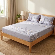 Спален комплект чаршафи с ластик от 3 части, Орхид