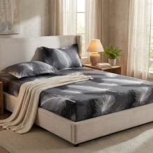 Спален комплект чаршафи с ластик от 3 части, Агнес